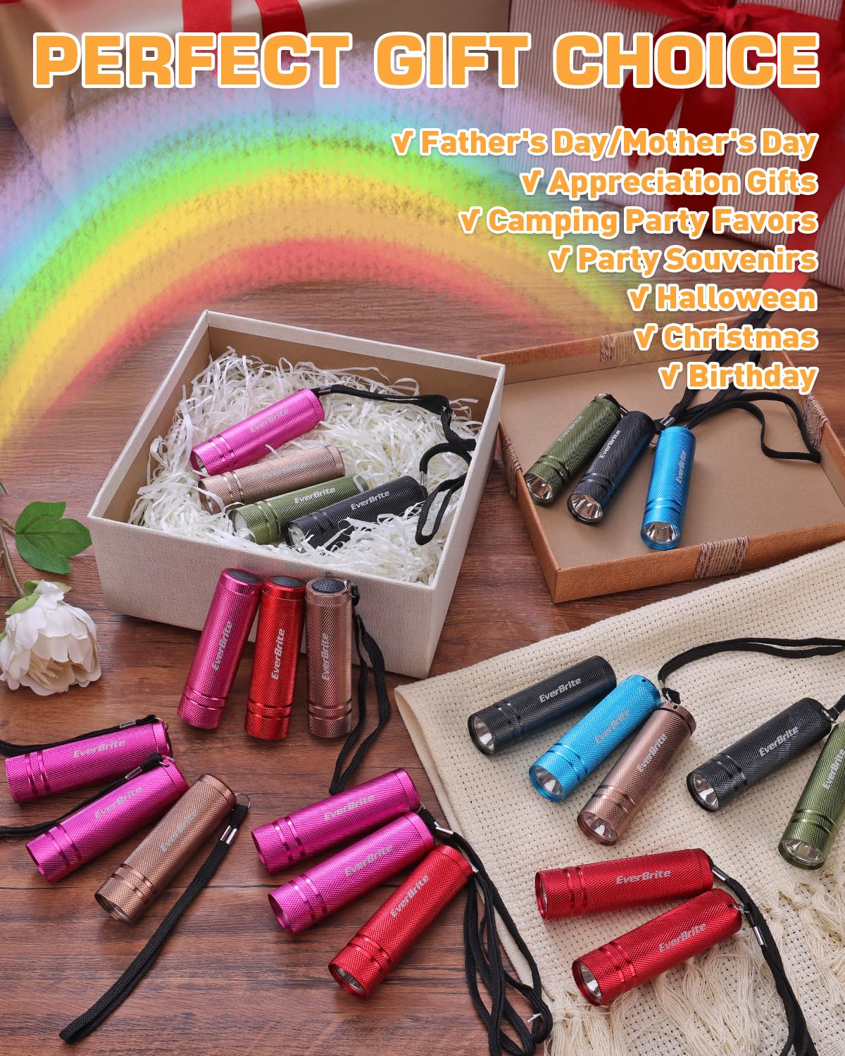 EverBrite olive color compact flashlight ideal for camping and daily carry
