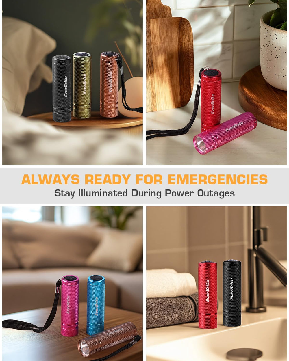 EverBrite scarlet flashlight with durable aluminum body for quick outdoor tasks