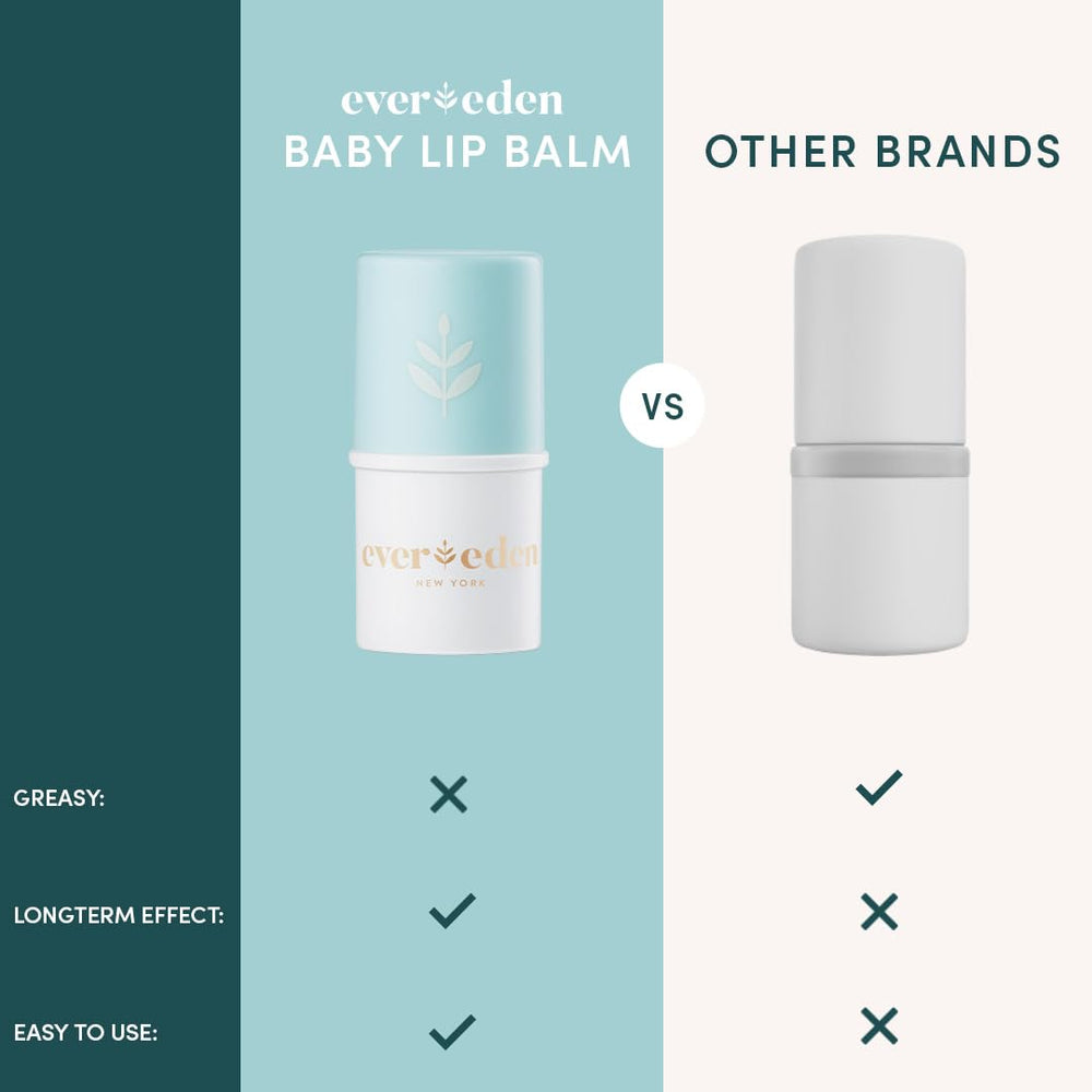 Evereden Baby Lip Balm with grapeseed oil protects exposed skin.
