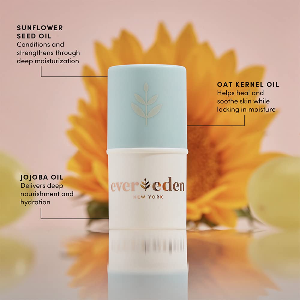 Evereden Baby Lip Balm jar closeup reveals clean, non-toxic formula.