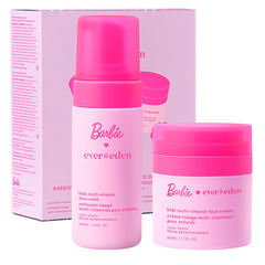 Evereden Barbie Edition face wash offers gentle cleansing for kids' skin.