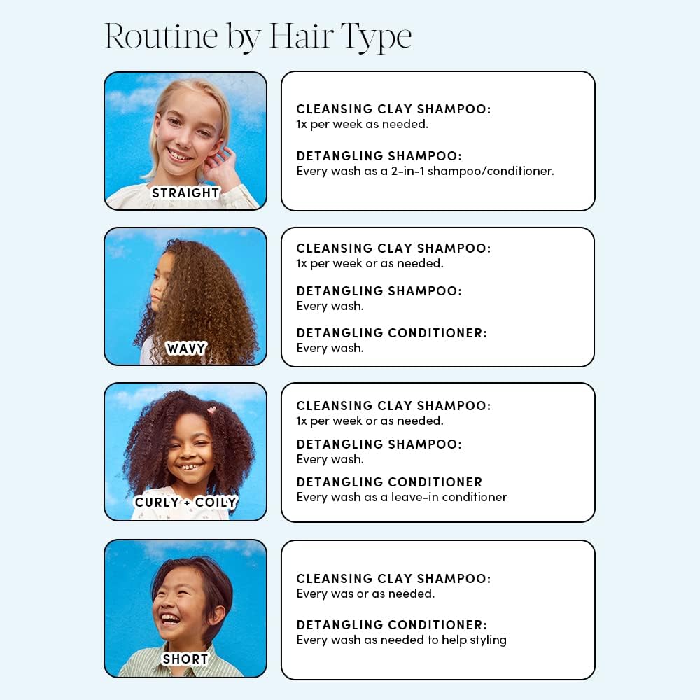 Evereden Kids Conditioner leave-in texture shot illustrates slip for easy detangling.