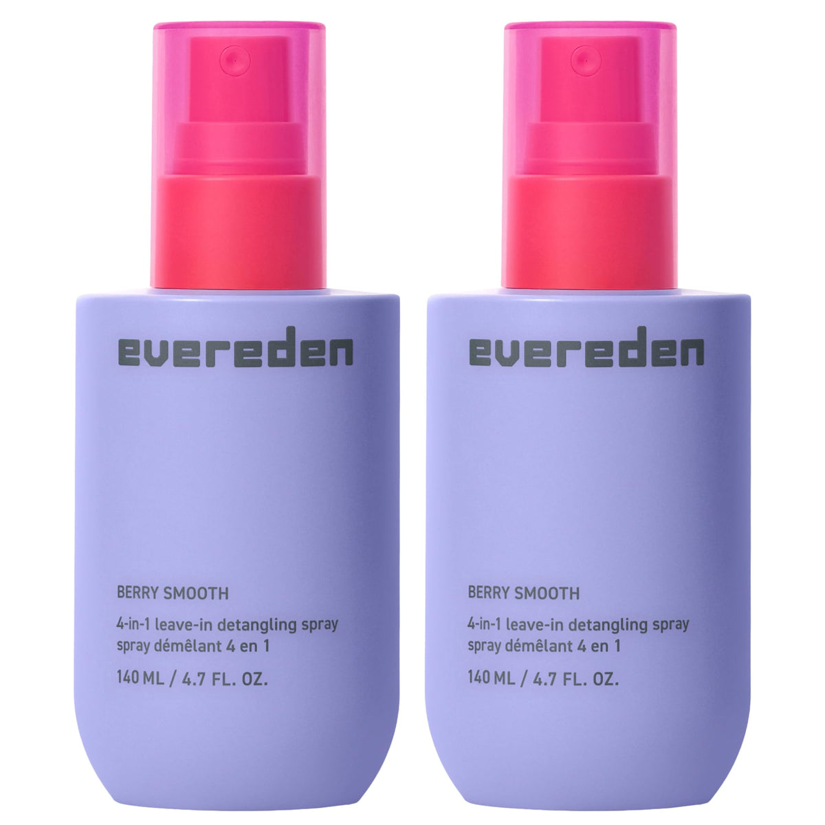 Evereden Kids Detangler Spray bottle front showing a gentle detangler for all hair types