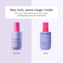 Evereden Kids Detangler Spray mist on hair demonstrating easy knot release.