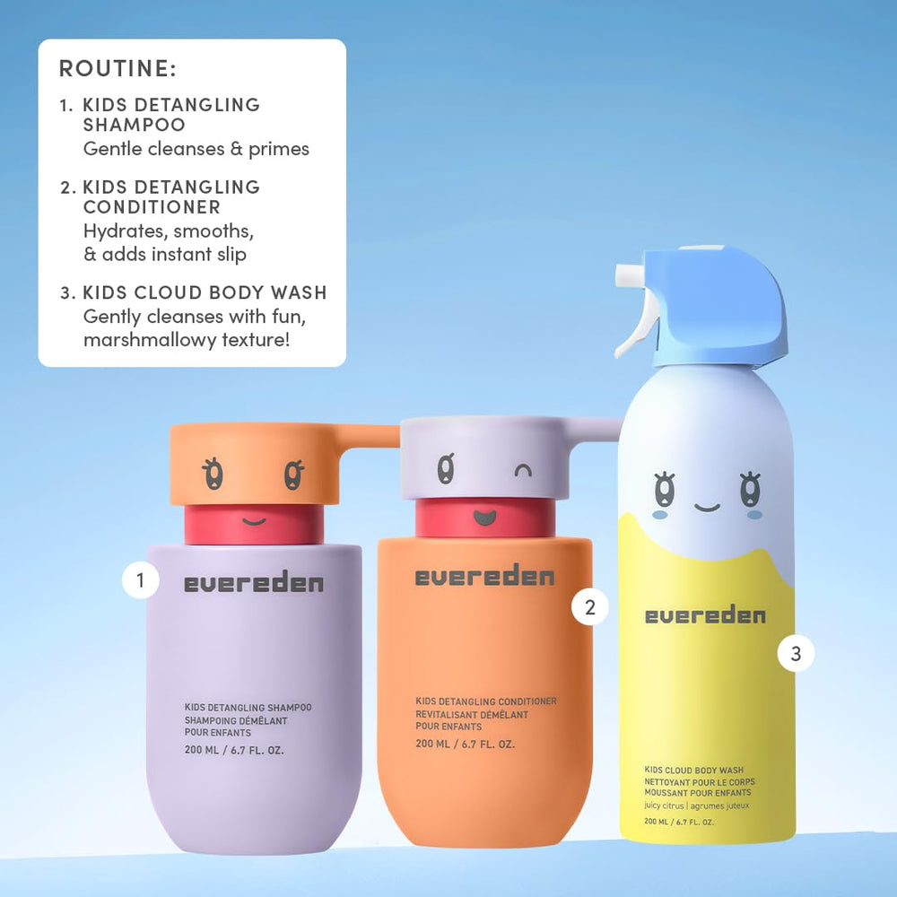 Evereden Cloud Body Wash is made with a gentle formula suitable for toddlers.