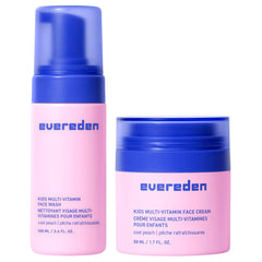 Evereden Kids Happy Face Duo bottle pour showing gentle cleansing for kids