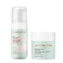 Evereden Kids Happy Face Duo Melon Juice wash bottle front highlights gentle cleansing for kids