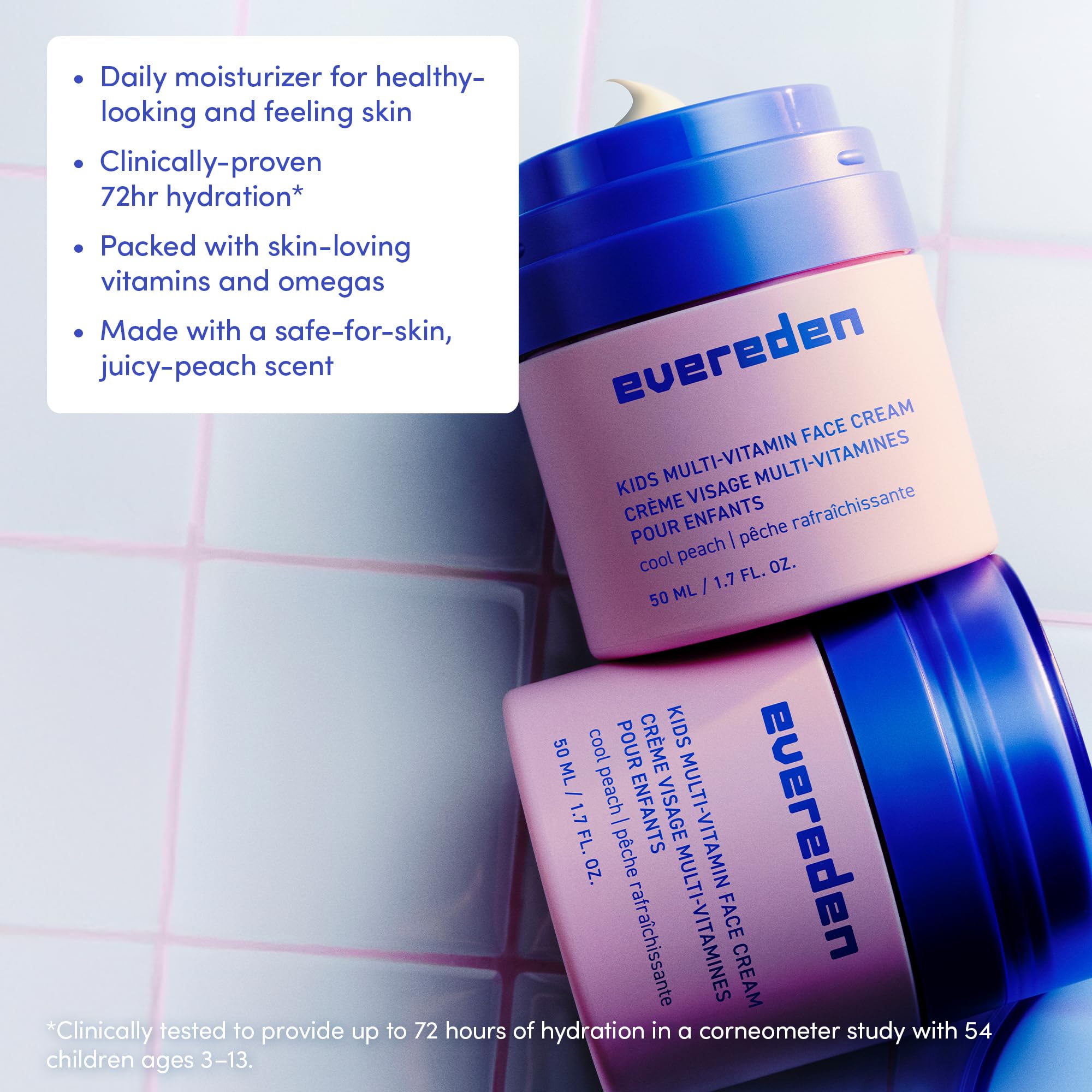 Evereden Kids Travel Set berry-scented mini packaging for kid-friendly routines