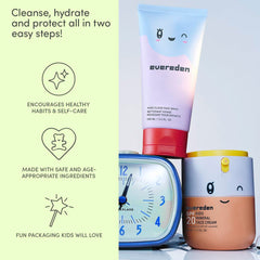Evereden Mineral Face Cream texture displayed as light, breathable layer.