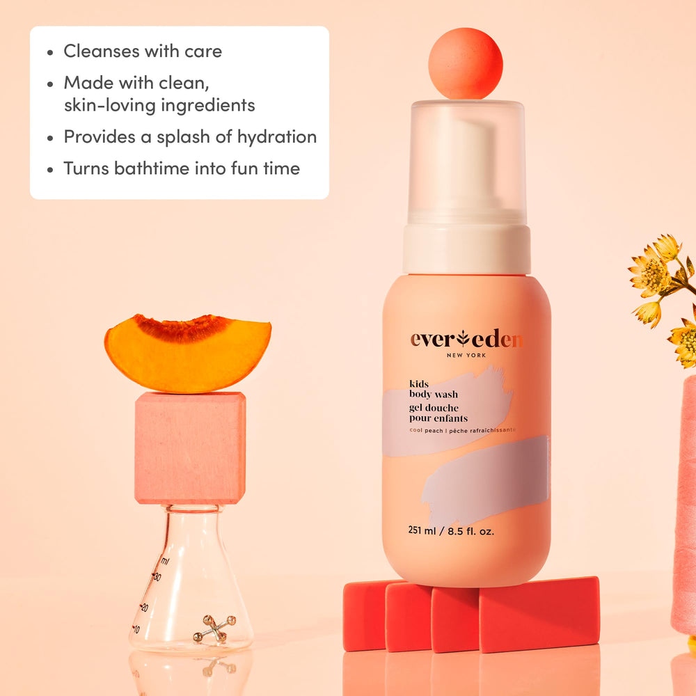 Evereden Multi-Vitamin Kids Body Wash pump for easy, mess-free bath time