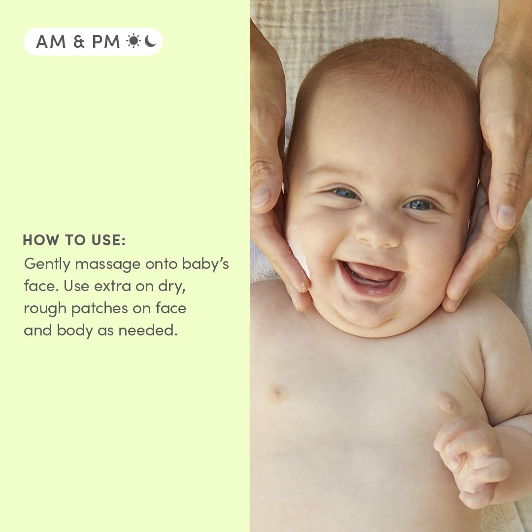 Evereden Nourishing Baby Face Cream being applied on hand for gentle daily care