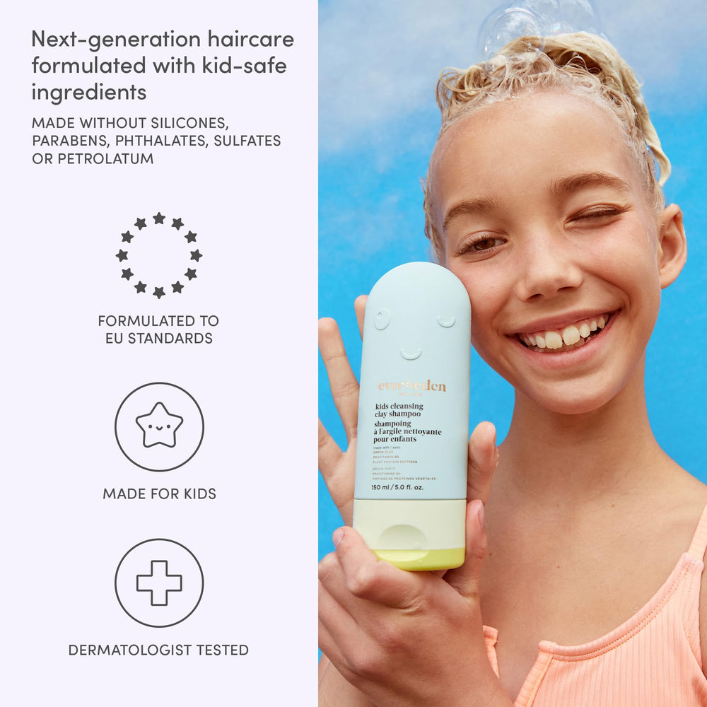Evereden formula with plant protein peptides and argan oil nourishes hair.