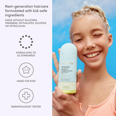 Evereden formula with plant protein peptides and argan oil nourishes hair.