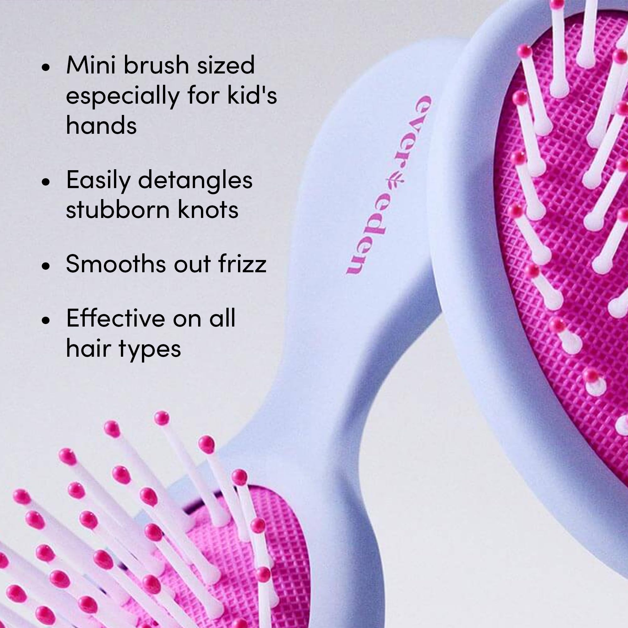 Smoothing and frizz control for all kid hair types with Evereden duo.