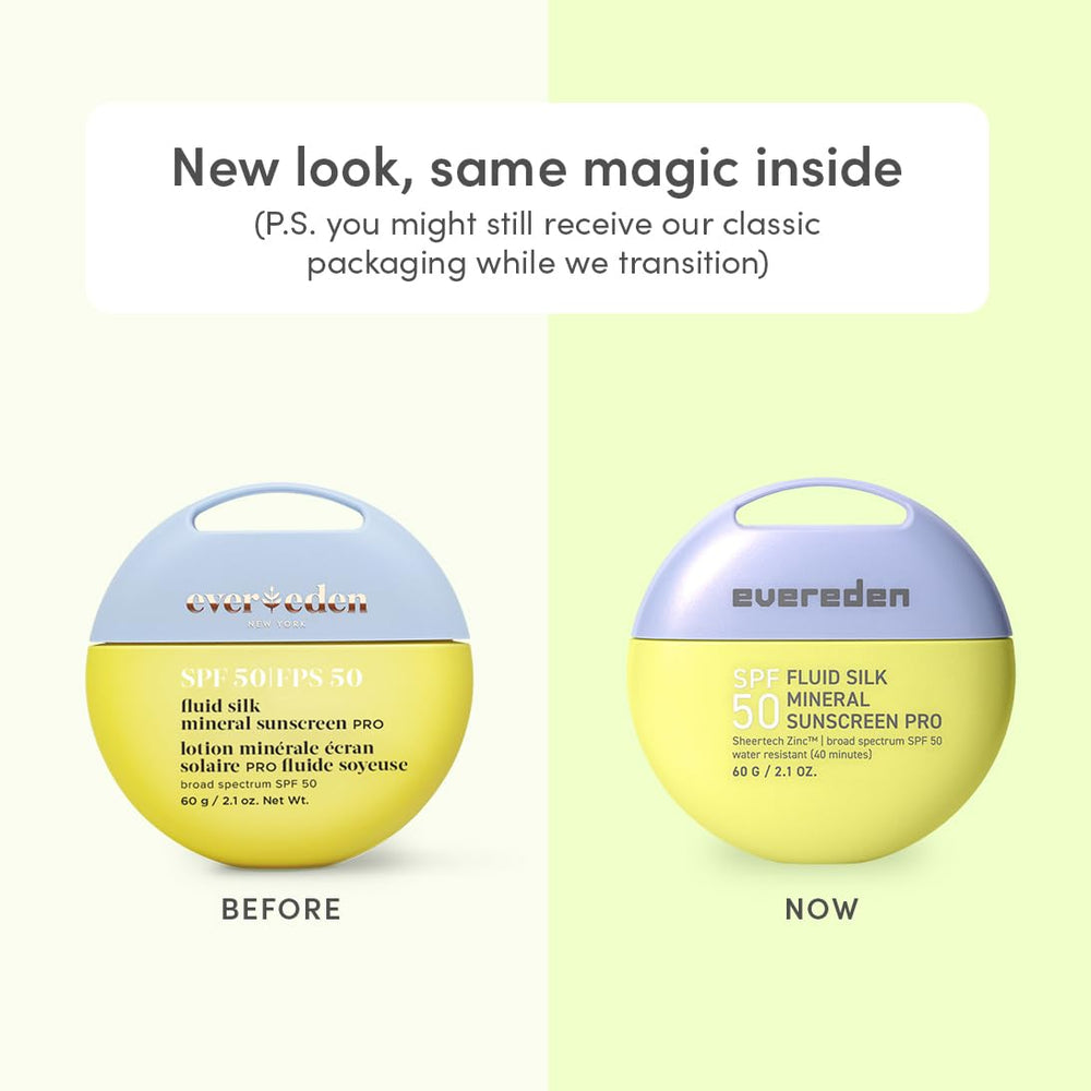 Evereden SPF50 Fluid Silk with clip-on ring for easy grab-and-go coverage
