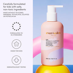 Evereden two-in-one lather close-up showing gentle wash