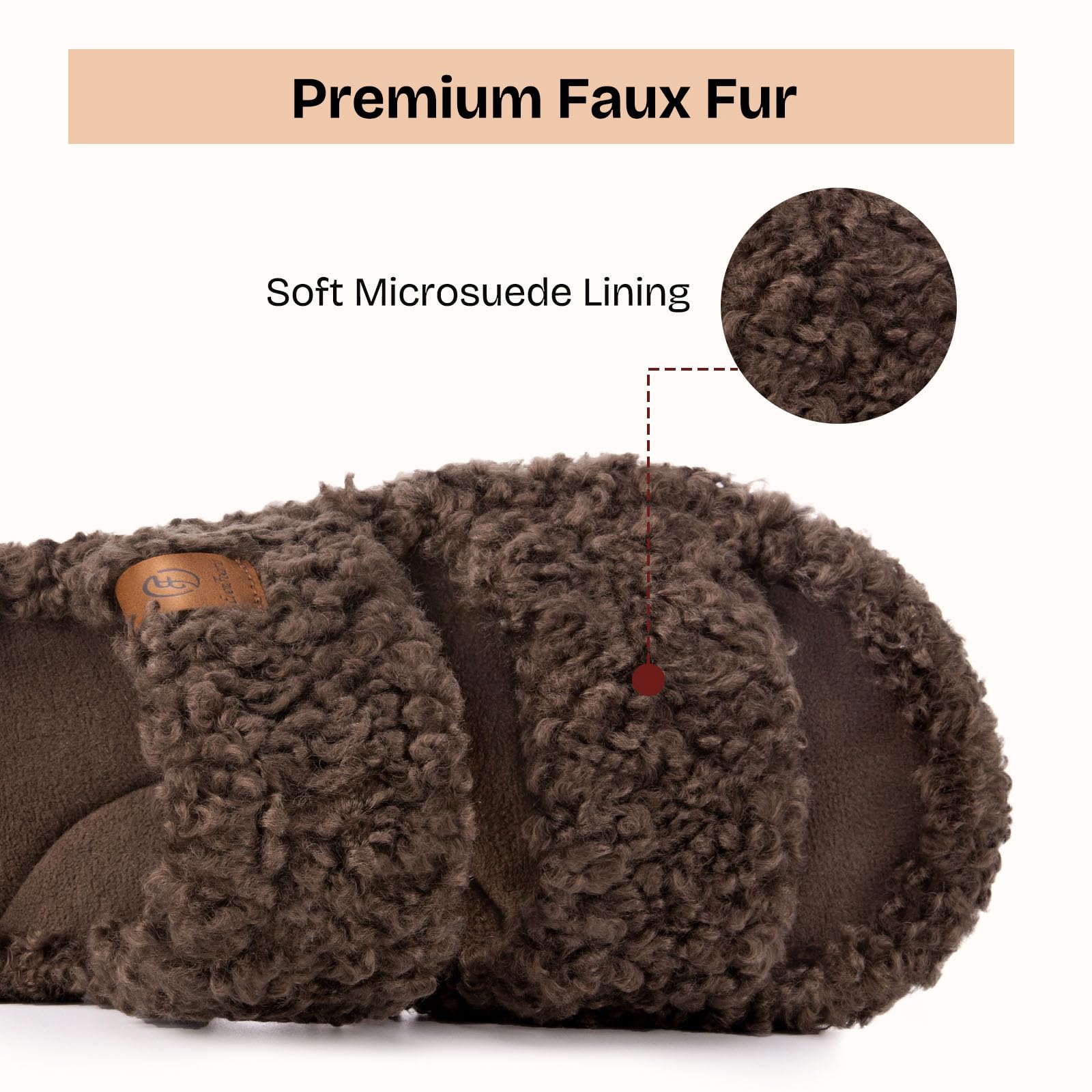 EverFoams mocha color indoor slippers ready to pair with outfits