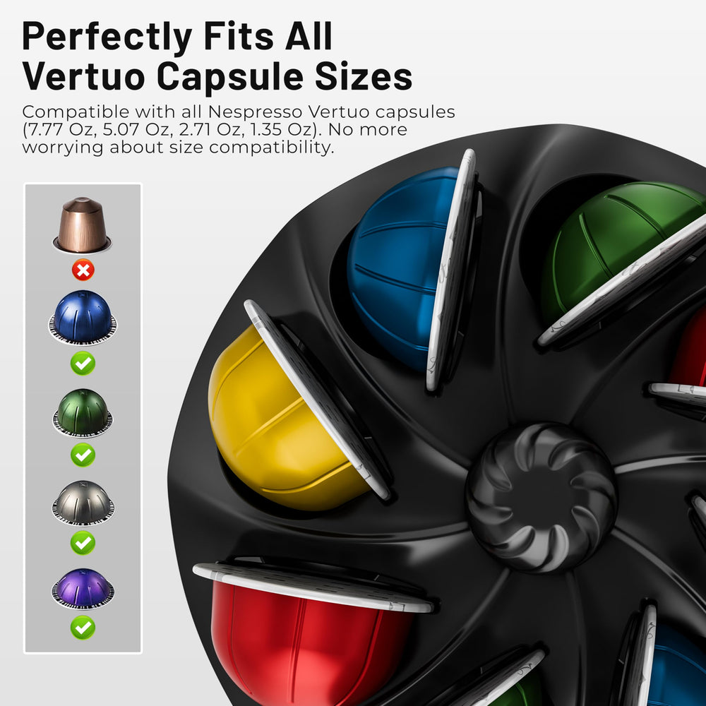 EVERIE display view shows labeled capsules at a glance.