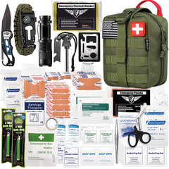 EVERLIT 250-piece first aid kit opened for quick outdoor readiness