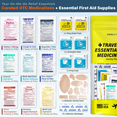 EVERLIT CARE bonus first aid essentials included for minor injuries and comfort on trips