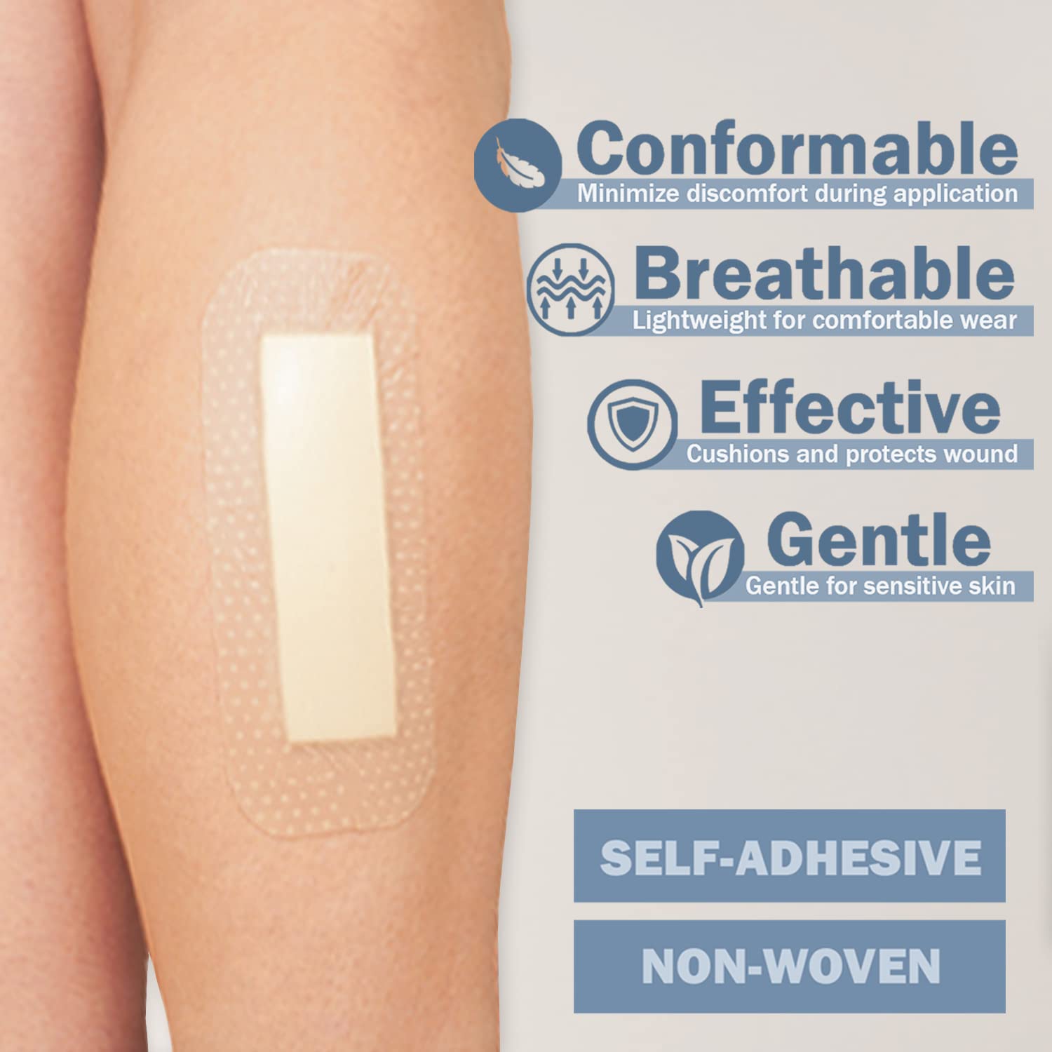 EVERLIT Care exudate-friendly dressing supports wound environment with durable, long-wear comfort.
