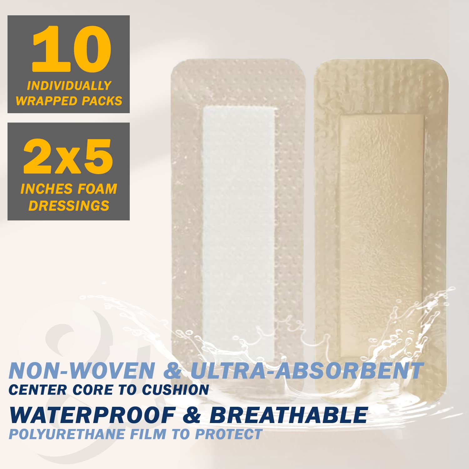 EVERLIT Care five-layer absorption design helps manage exudate while staying comfortable.