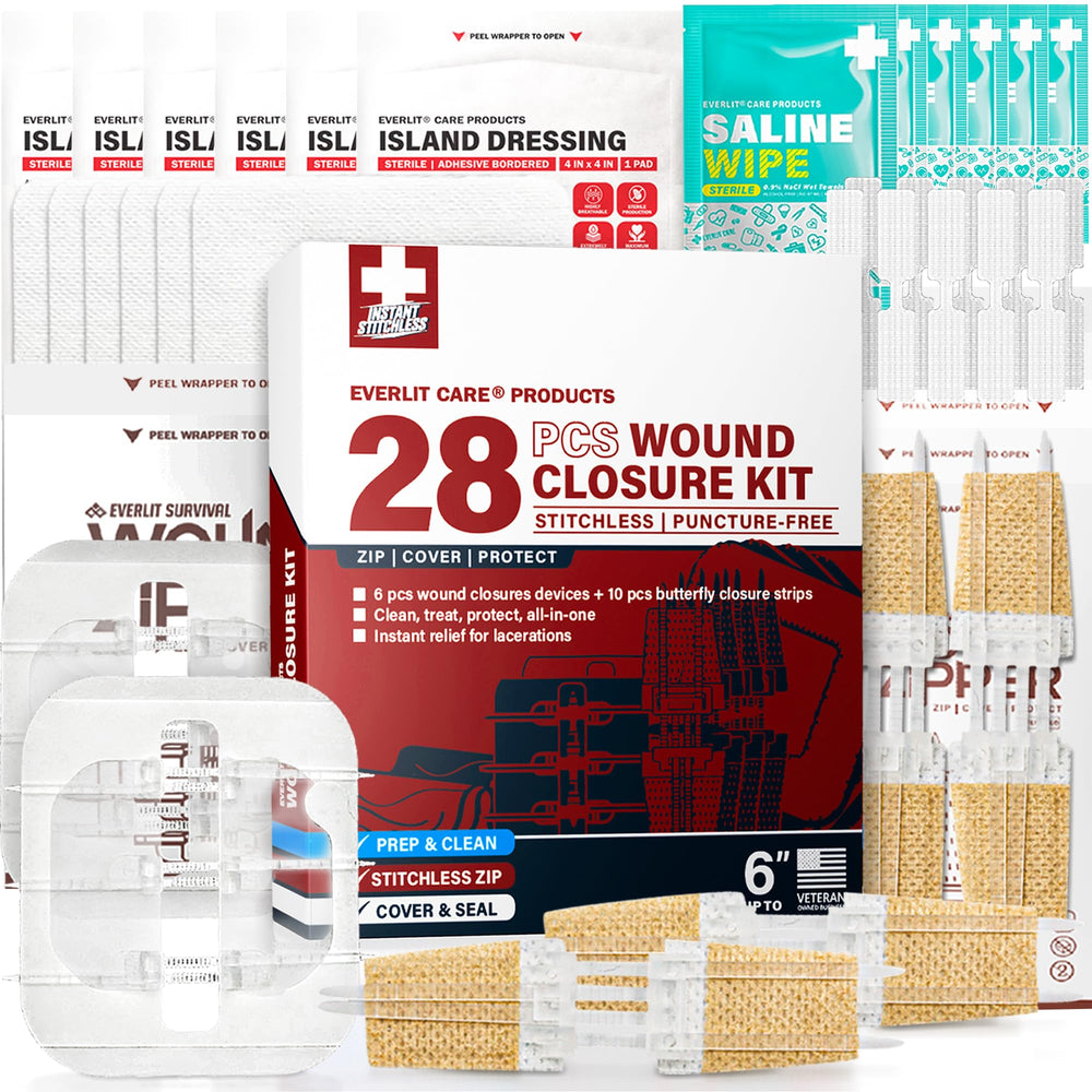 EVERLIT CARE Zip-Stitch closure in action for quick wound sealing