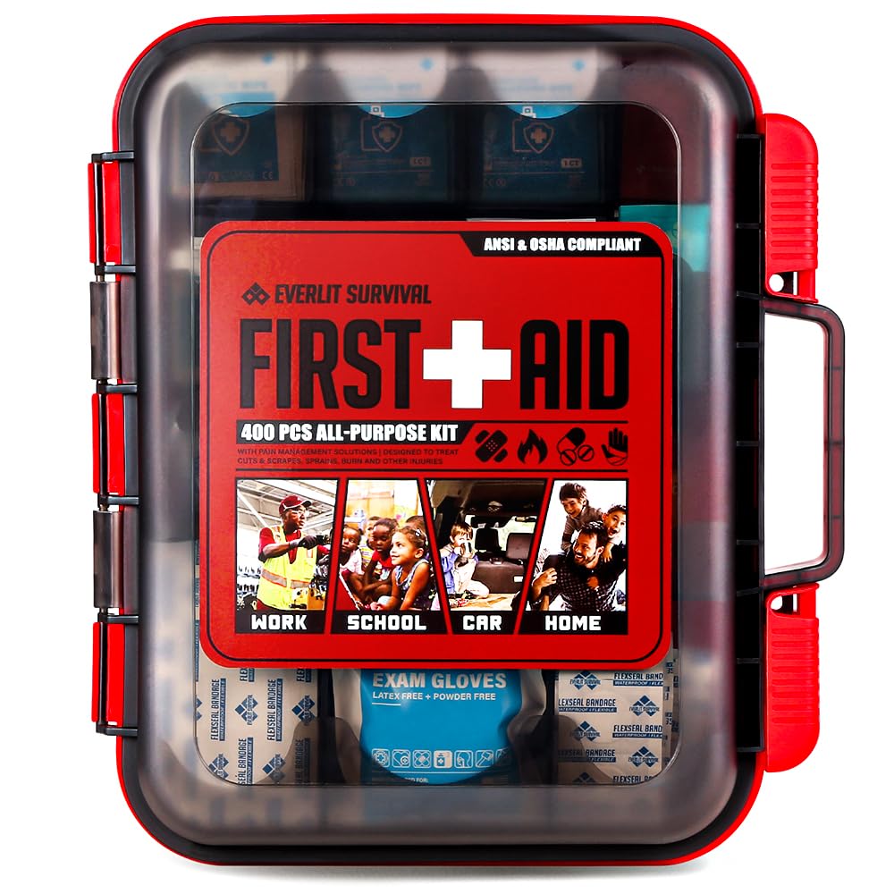 Everlit first aid kit case closed for quick, ready safety anywhere.