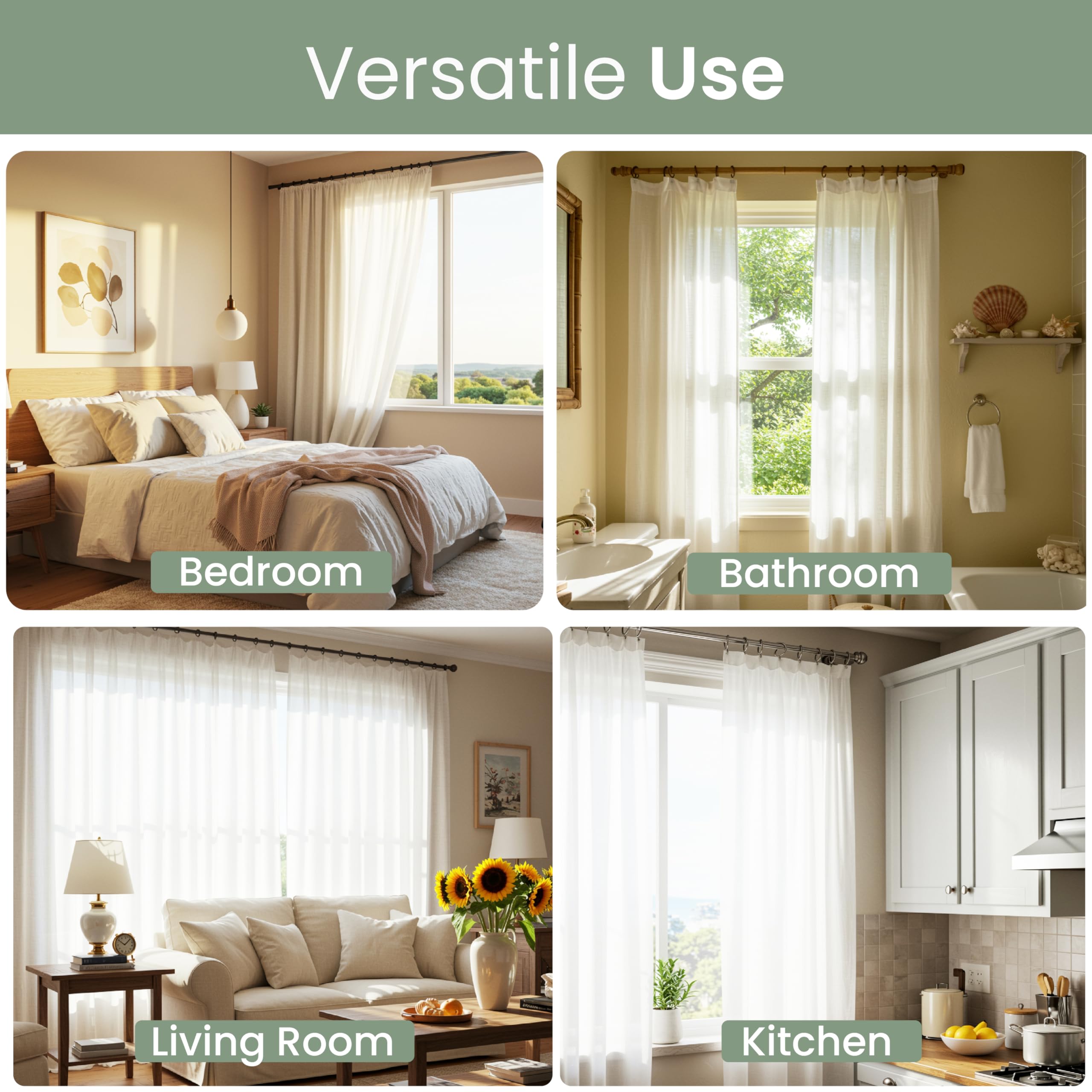 Evermount minimalist clear design keeps windows looking sleek.