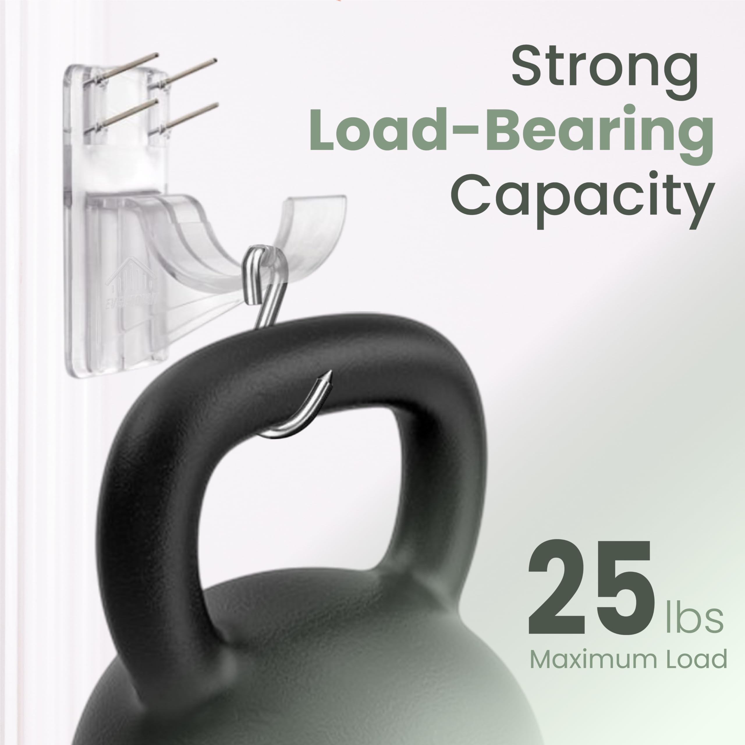 Evermount versatile brackets for curtains, towels, or lightweight storage.