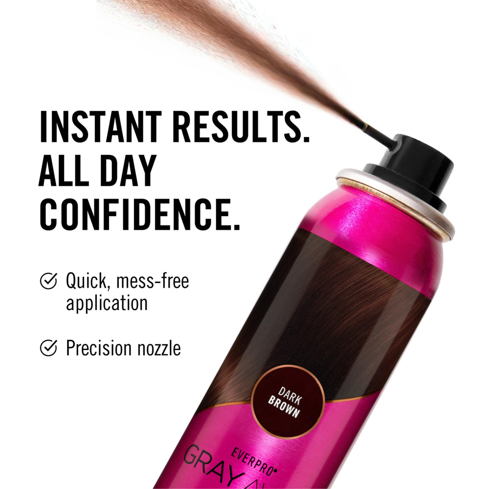 EverPro Gray Away is ammonia- and peroxide-free for gentler color touch-ups.
