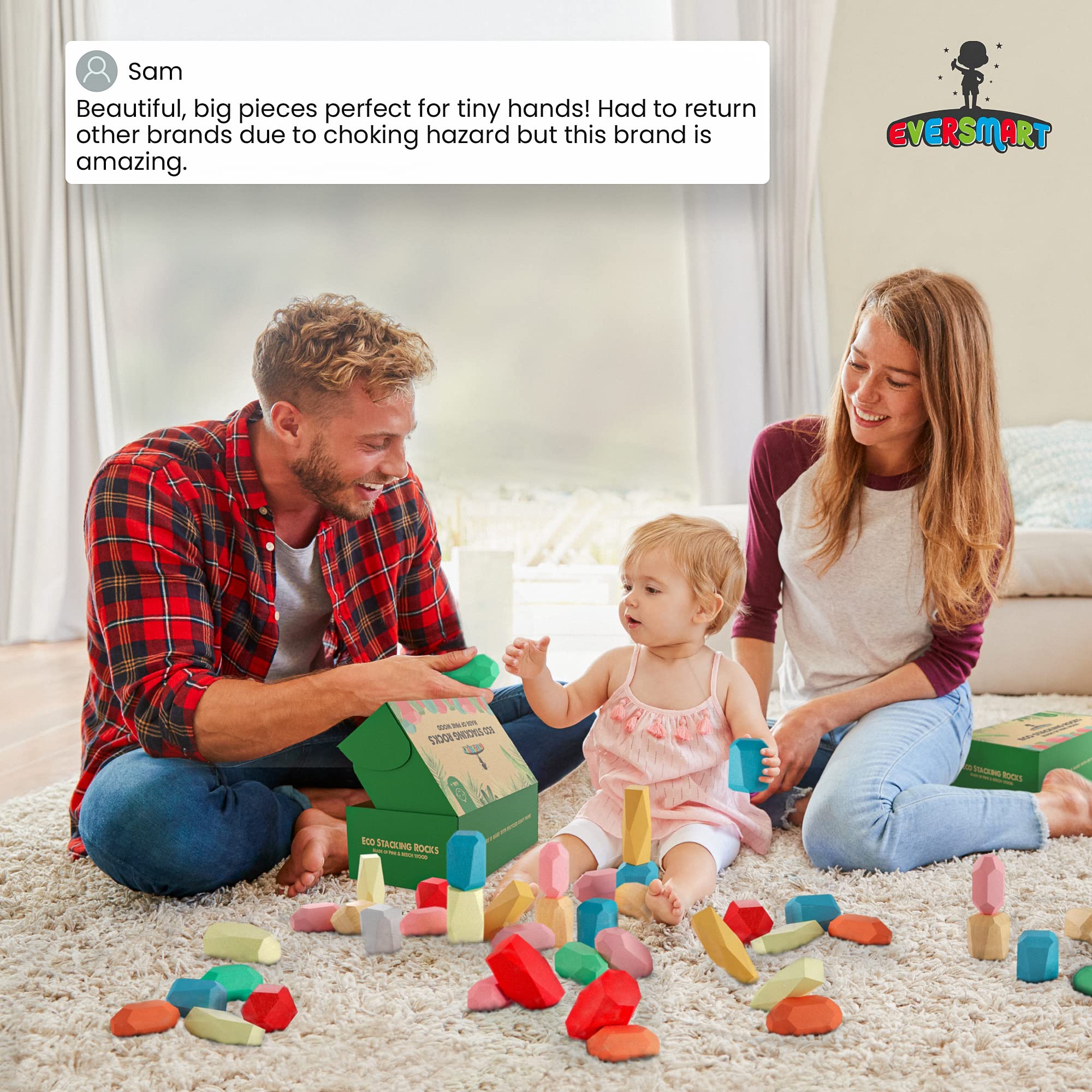 EVERSMART balancing stones double as decorative accents and mindful activity.