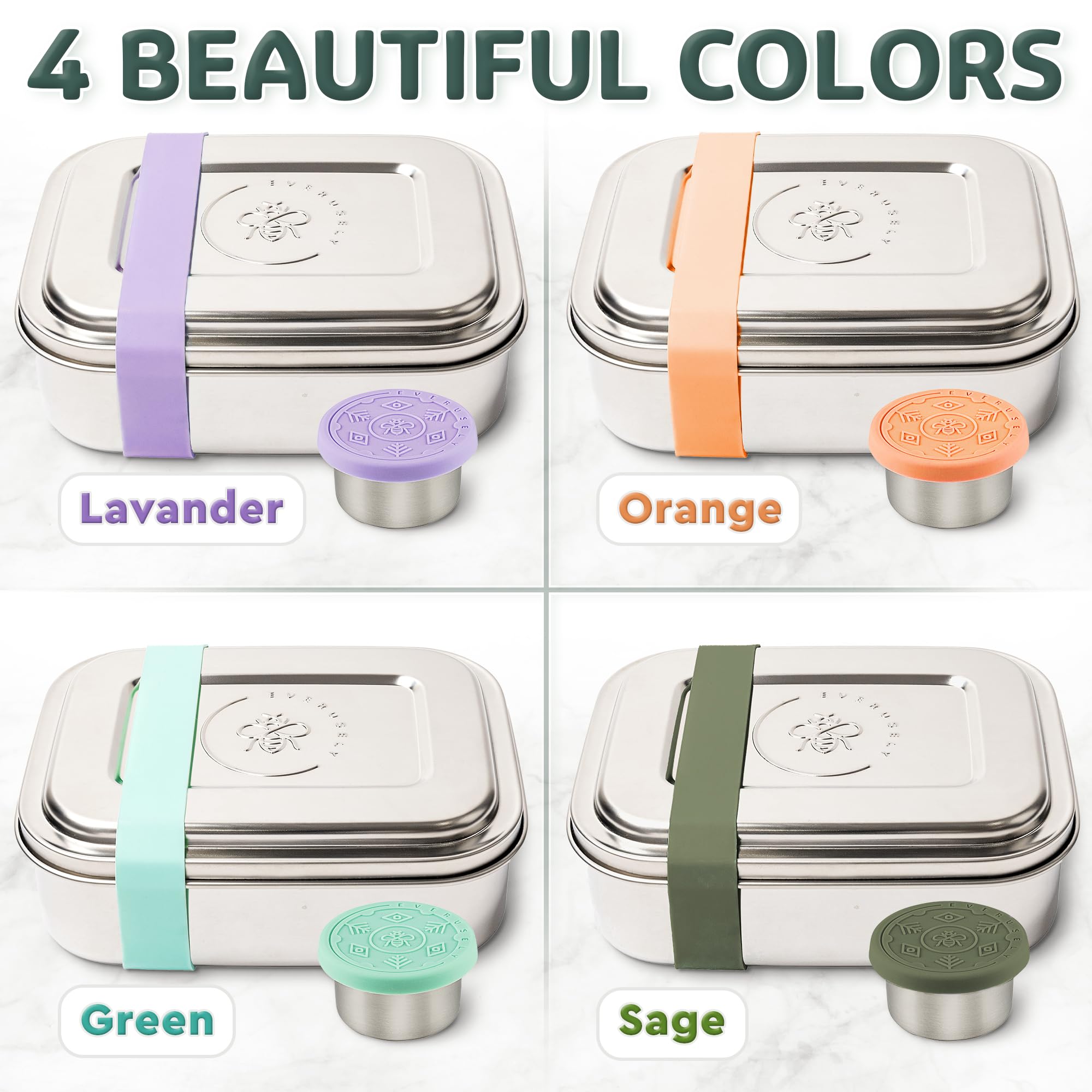 Everusely Compact Travel Bento is lightweight for busy days