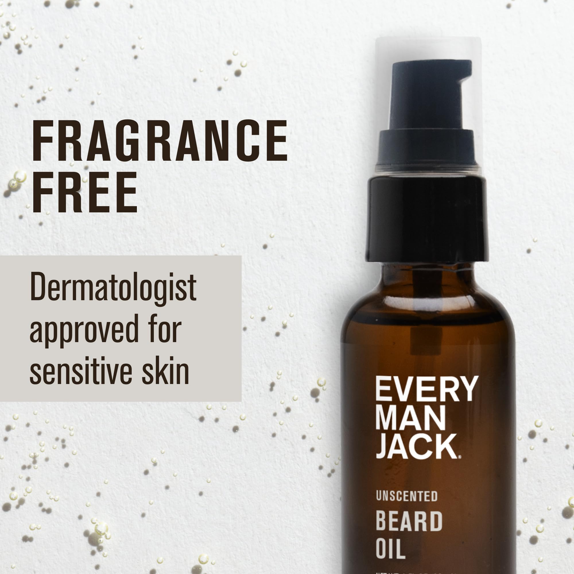 Argan oil and shea butter close-up from Every Man Jack formula.
