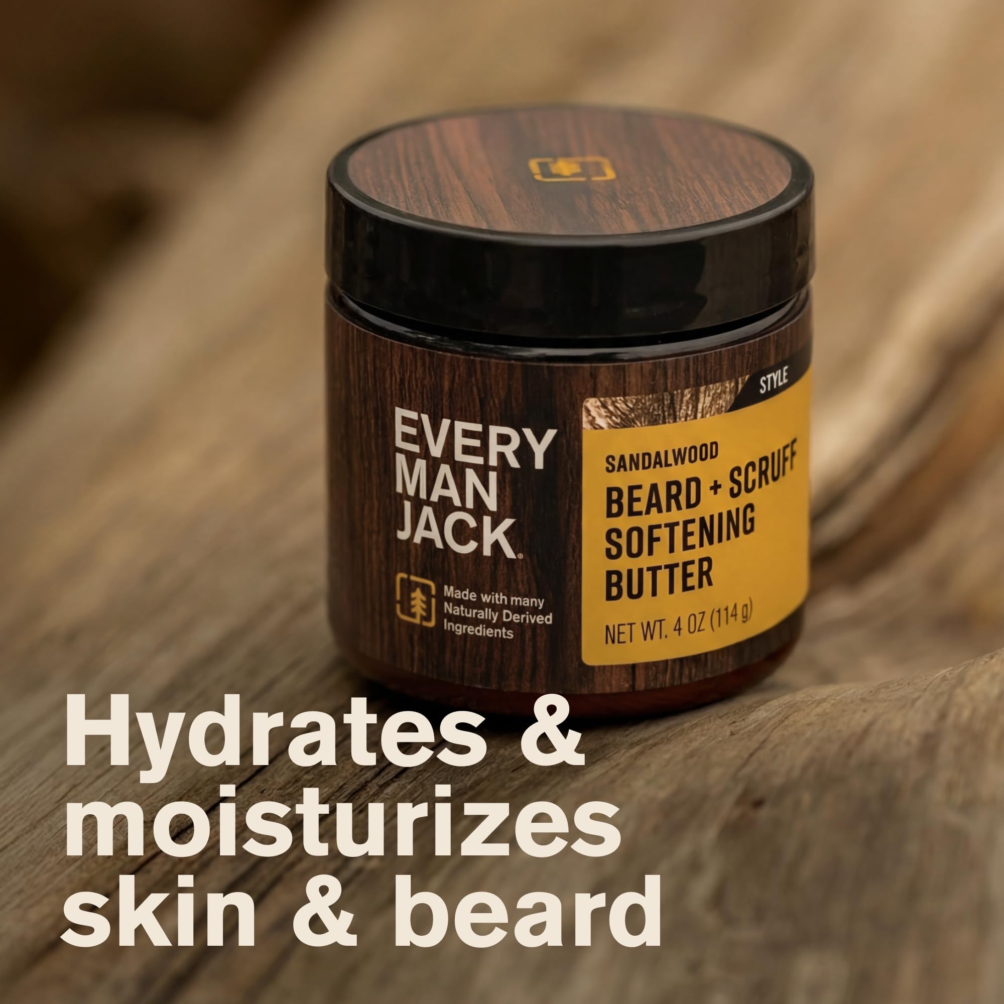 Application scene demonstrates creamy consistency for easy smoothing on unruly beard.
