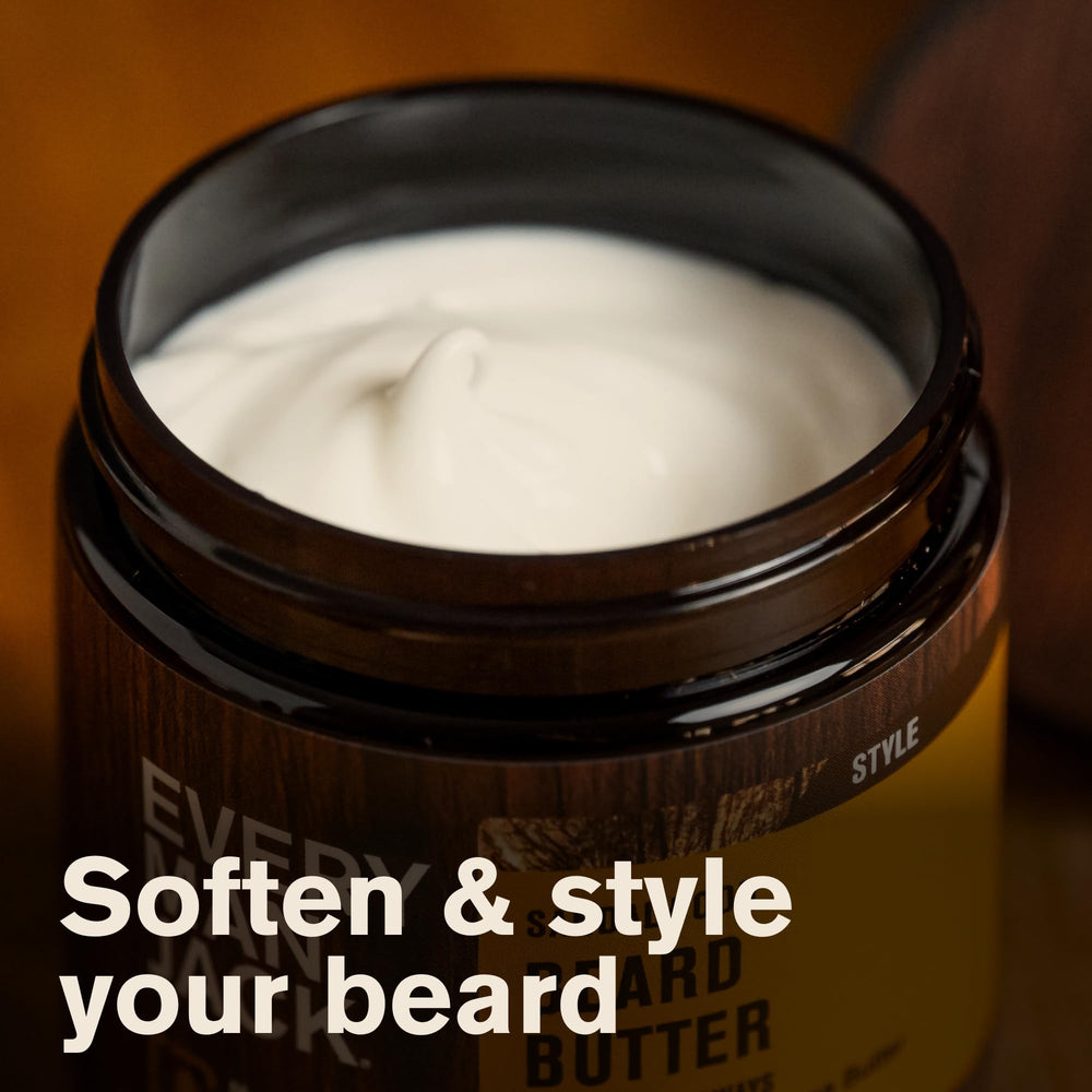 Every Man Jack 2-pack packaging image shows long-lasting hydration for beard care routine.