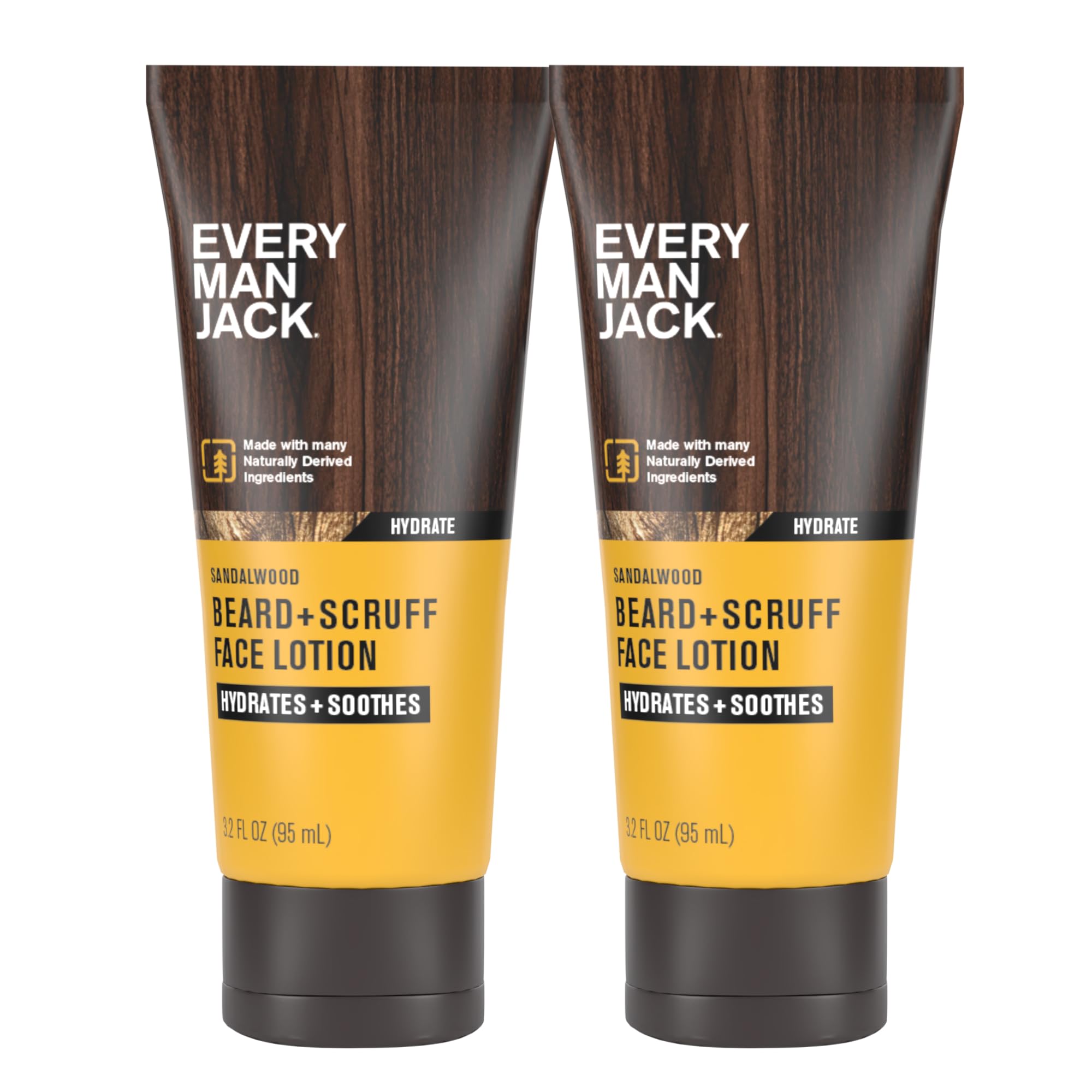 Every Man Jack Beard and Face Recovery Lotion bottle front hydrates beard and skin daily