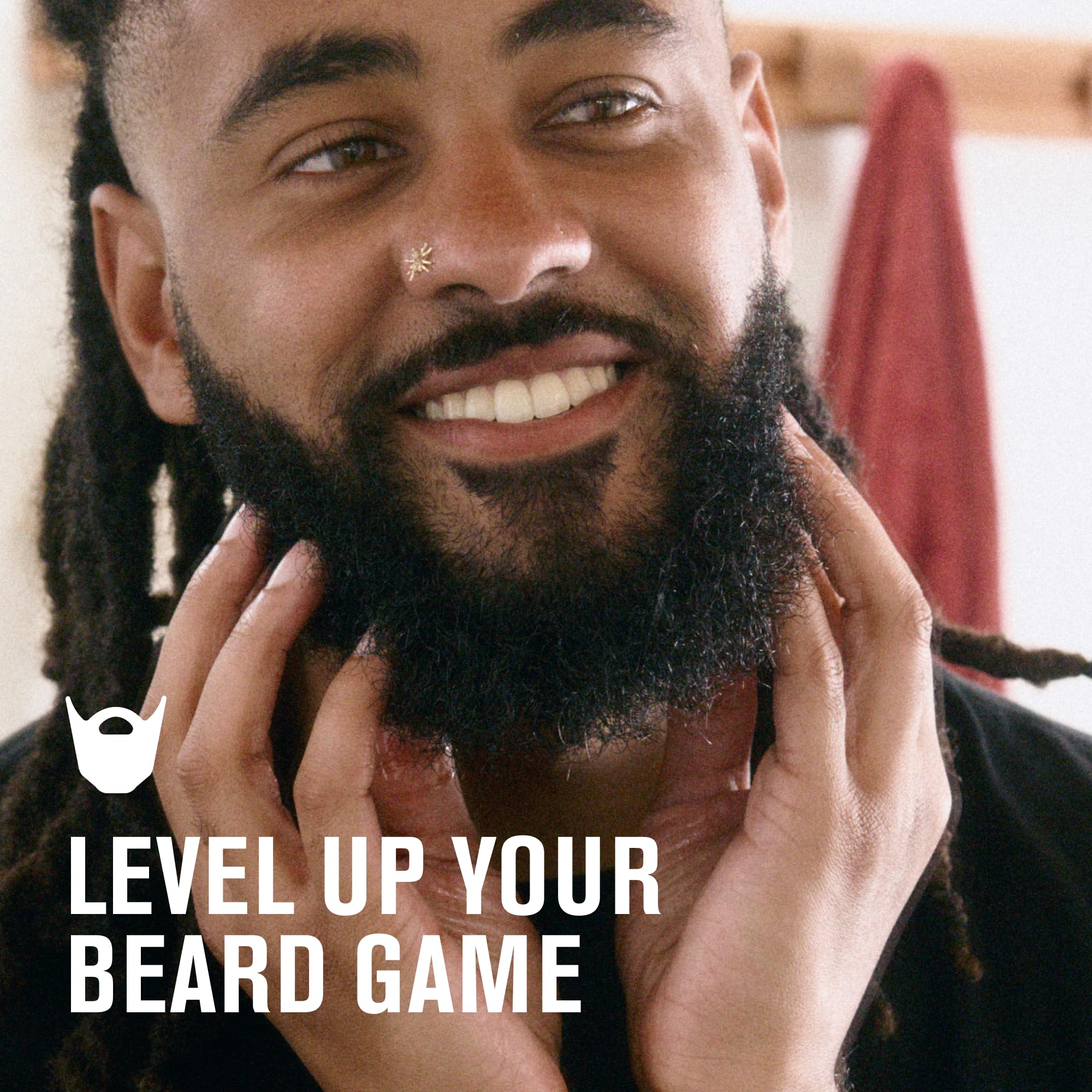 Every Man Jack beard oil application closeup for daily use
