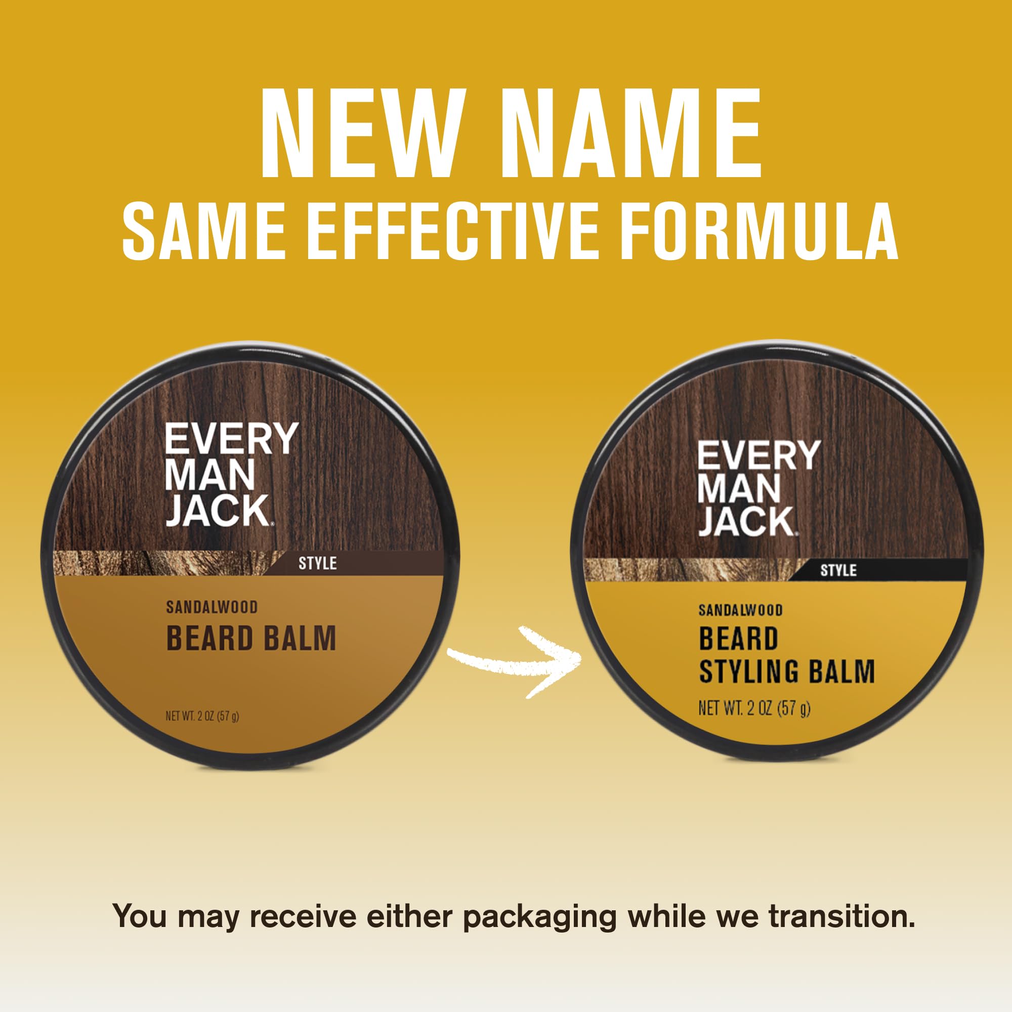 Frizz-free beard finish achieved with Every Man Jack balm