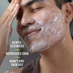 Every Man Jack hydrates with hyaluronic acid and niacinamide for refreshed skin.