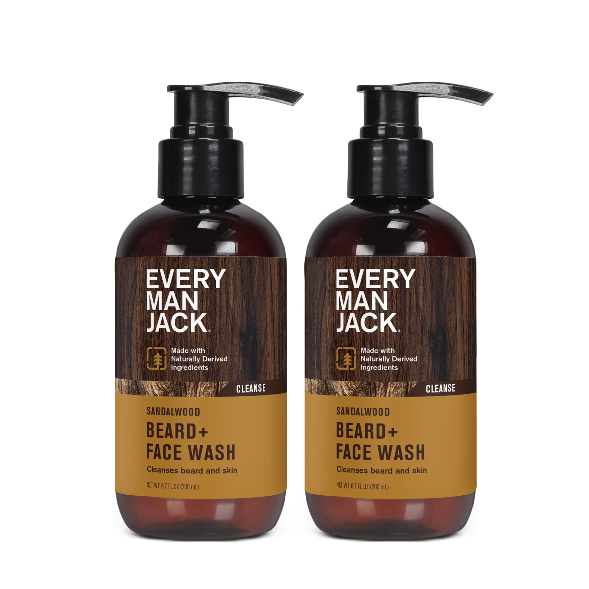 Every Man Jack Sandalwood Beard Wash scent notes of spicy citrus