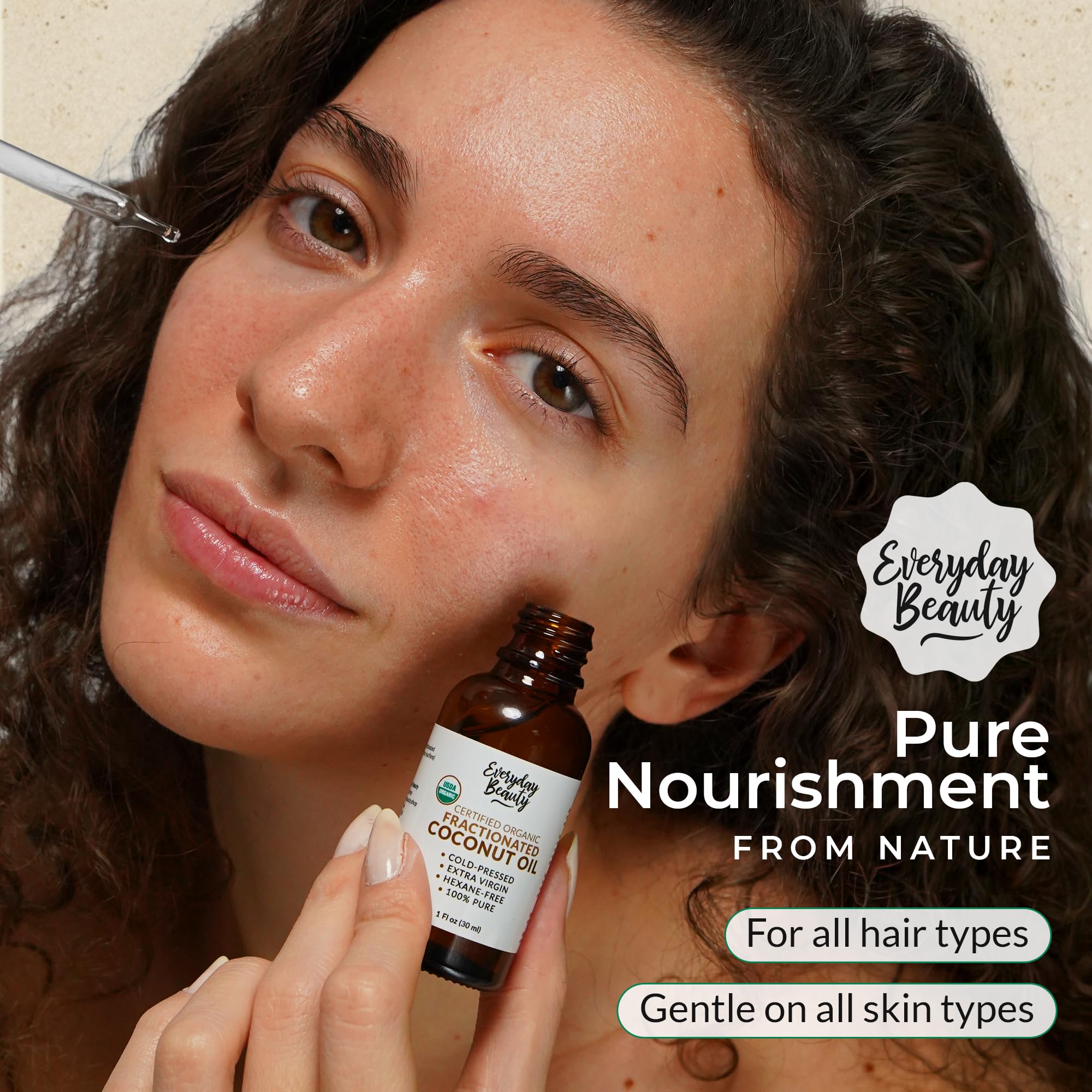 Everyday Beauty hair application for frizz control and natural shine