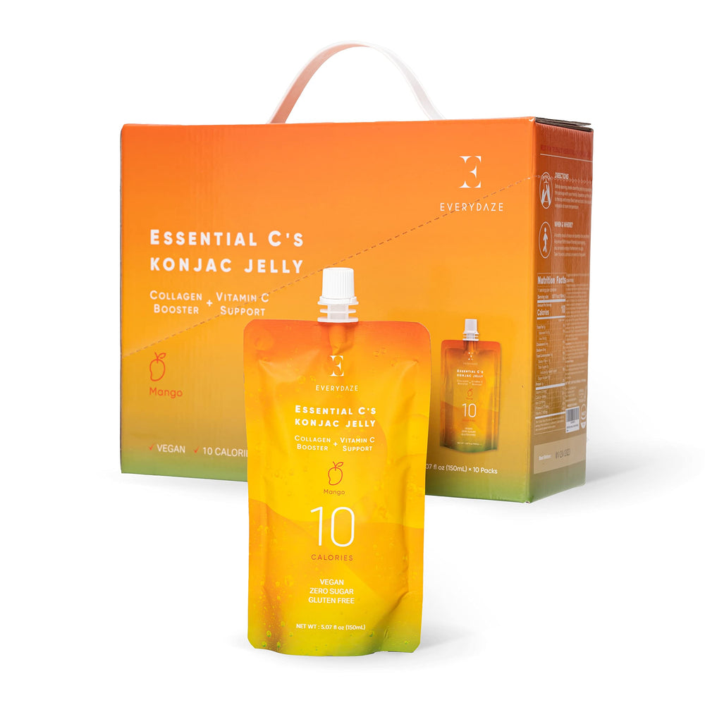 Everydaze Konjac Jelly Mango Pouch for light, travel-friendly snacking.