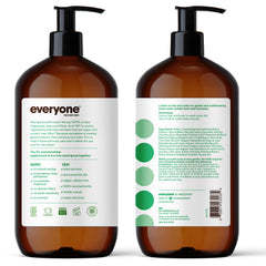 Everyone 3-in-1 bubble bath foam close-up suggests relaxing bath ritual.