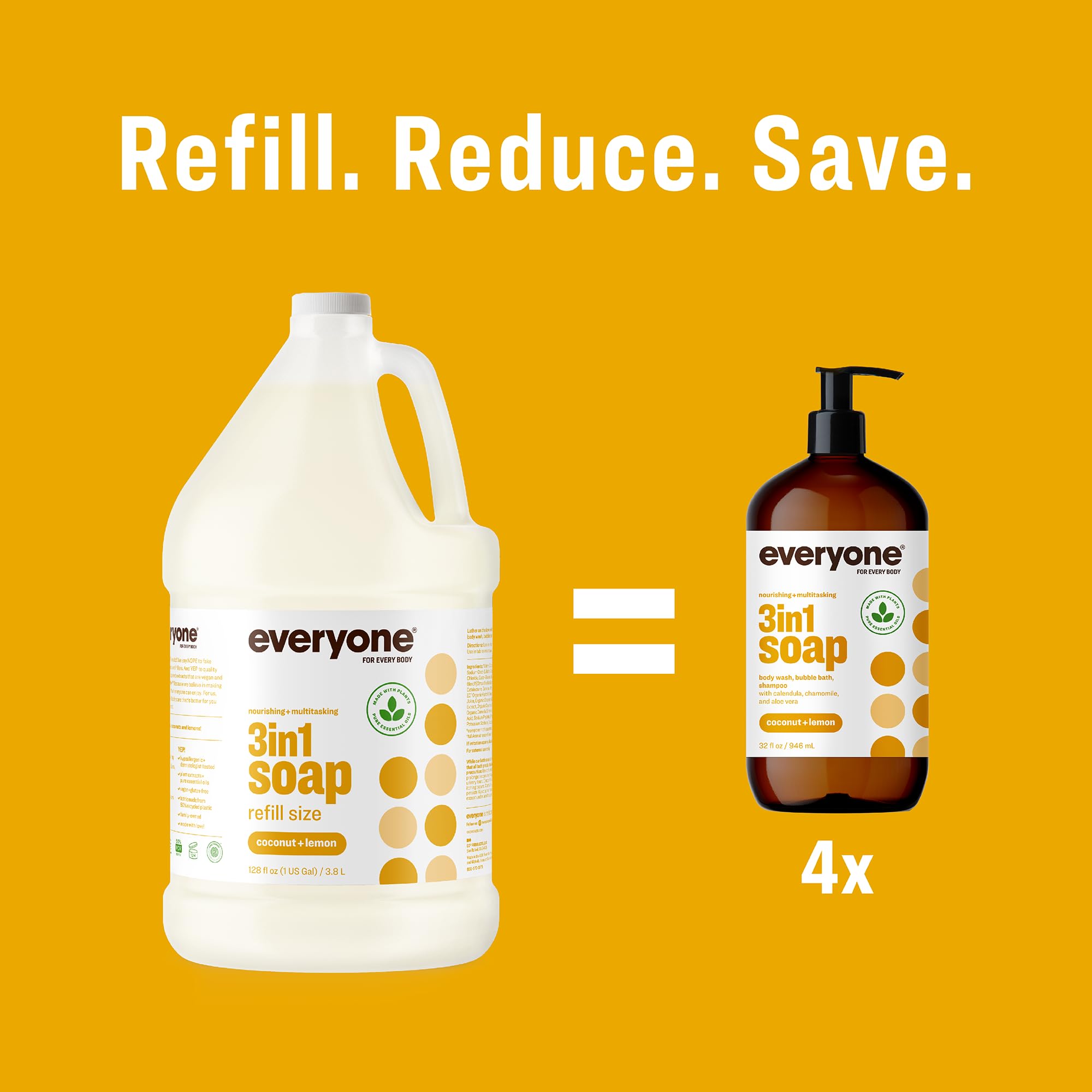 EWG verified badge indicates safer personal care with Everyone 3-in-1