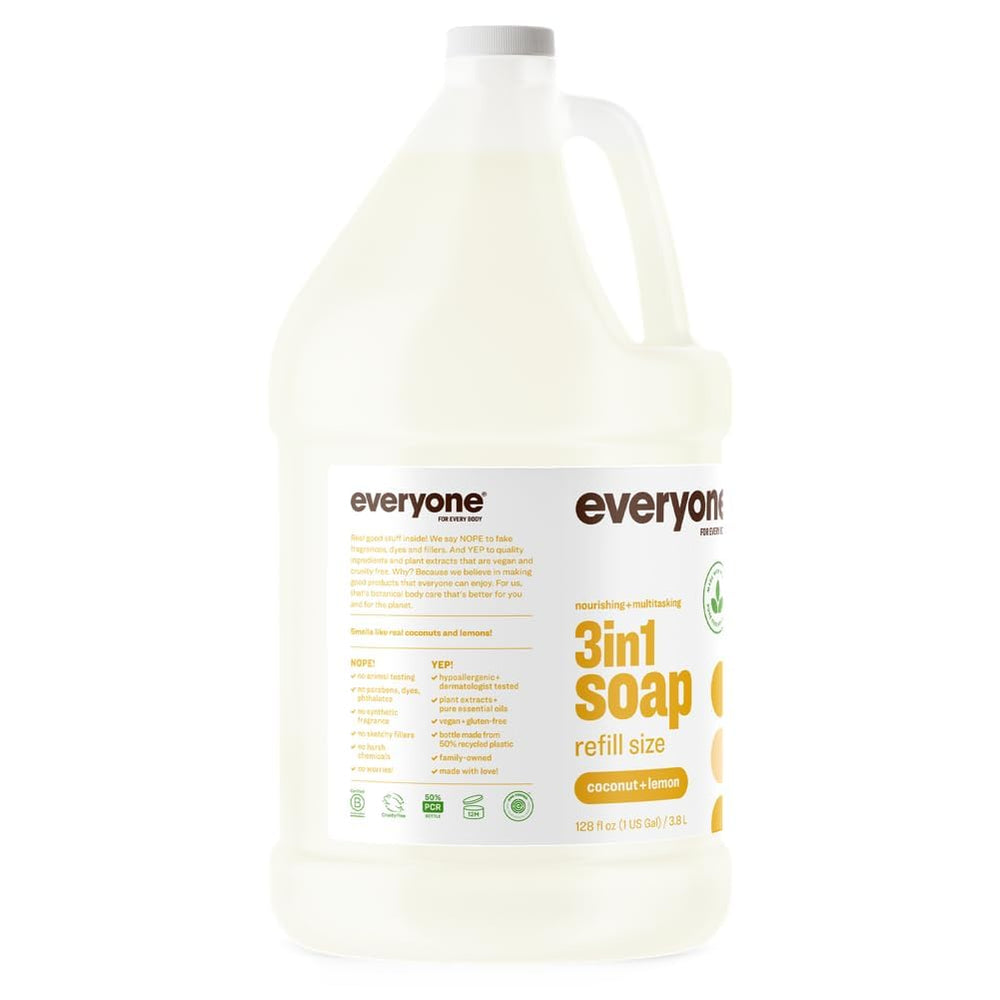 Coconut and lemon aroma of Everyone 3-in-1 evokes tropical vibes