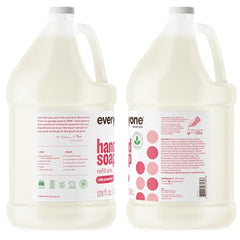 Everyone hand soap dispenser pouring action ideal for quick refills.