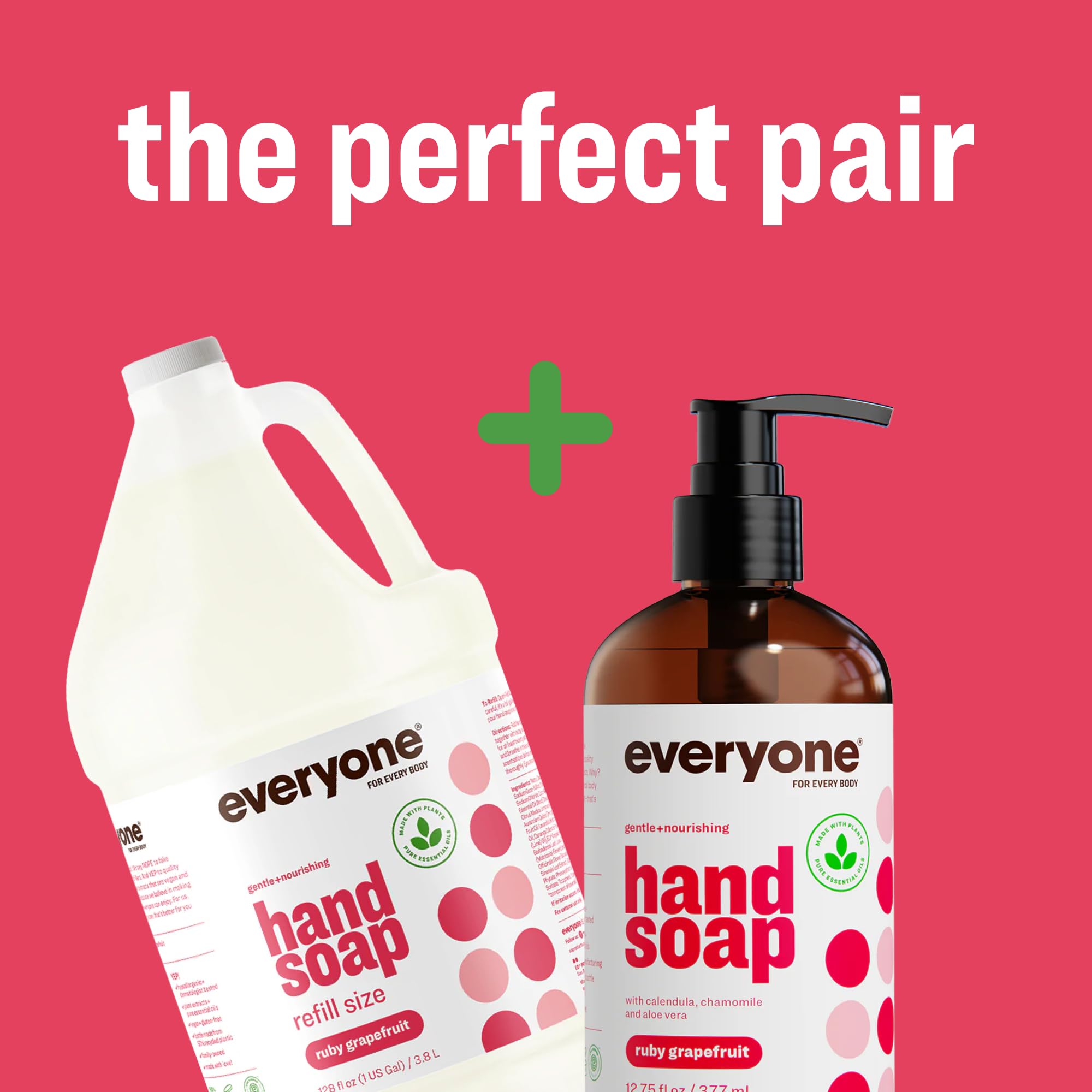 Everyone organic botanical ingredients include calendula, aloe, chamomile for gentle cleansing