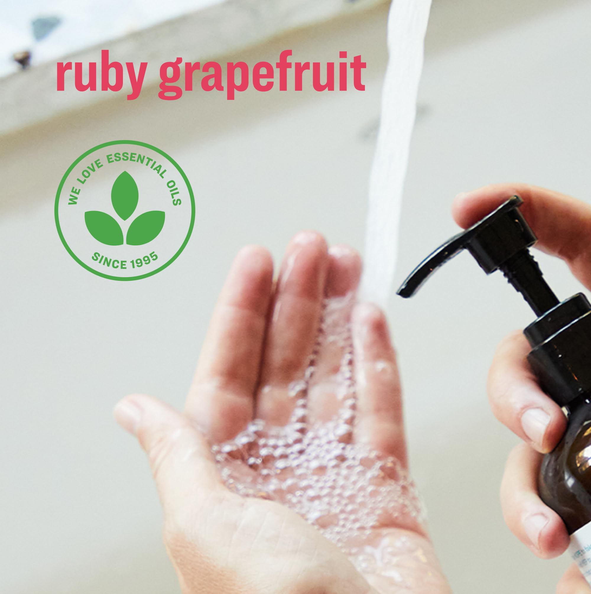 Everyone hand soap packaging shows recyclable materials and zero-waste goals