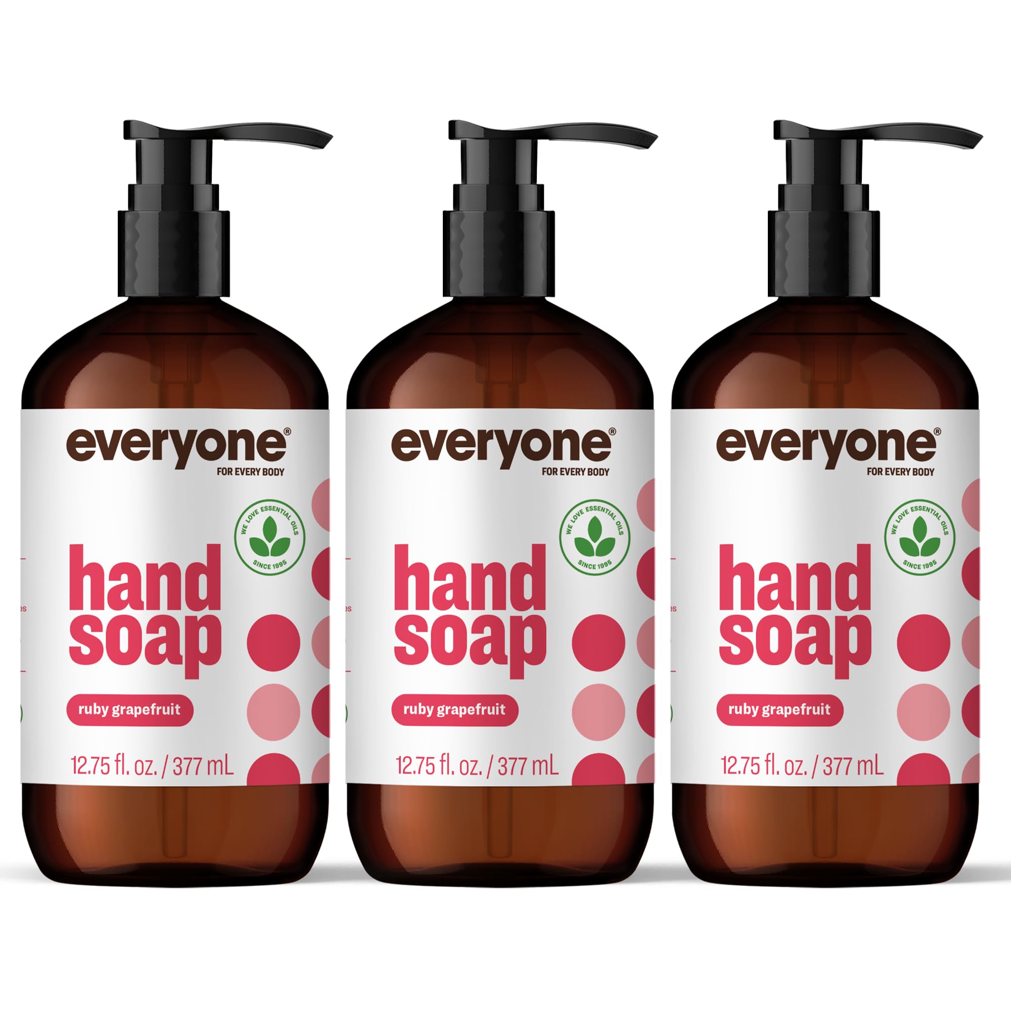 Everyone Liquid Hand Soap Ruby Grapefruit bottle with refreshing cleansing